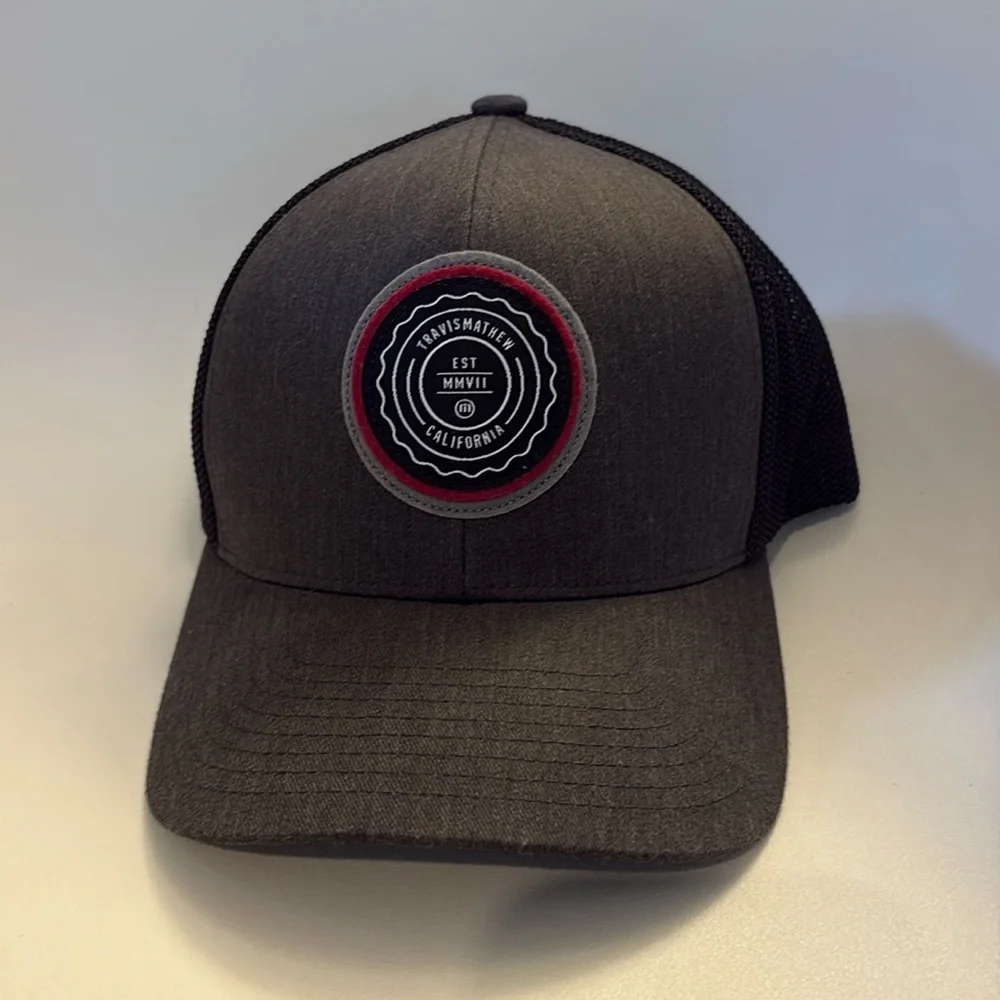 Travis Mathew Hat - The Patch SnapBack Charcoal